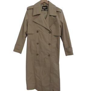 Banana Republic Womens Sz S Maverick Tan Timeless Trench Coat Belted Classic